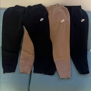 Nike Mens Sweatpants - Black and Tan